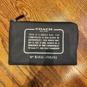 NWOT Coach Storypatch Bag Leather Clutch